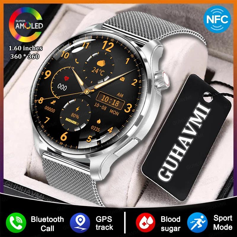   ȭ GPS  ɹڼ Ʈġ, NFC Ʈ ġ, ȵ̵ iOS ð, AMOLED 360x360 HD ȭ, IP68, 2024 ǰ